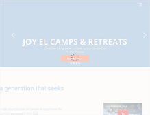 Tablet Screenshot of joyelcamps.org
